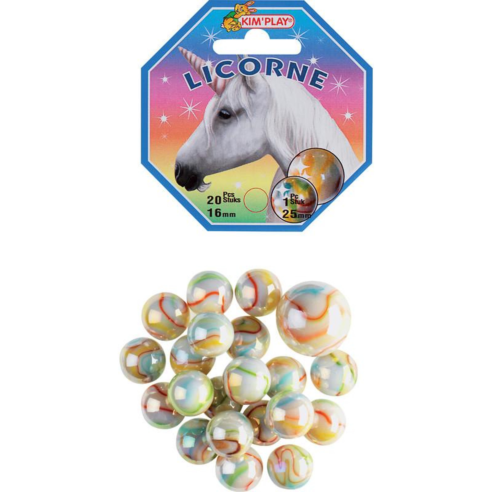Kim Play 20 BILLES+1 CALOT LICORNE KIM PLAY COU500840