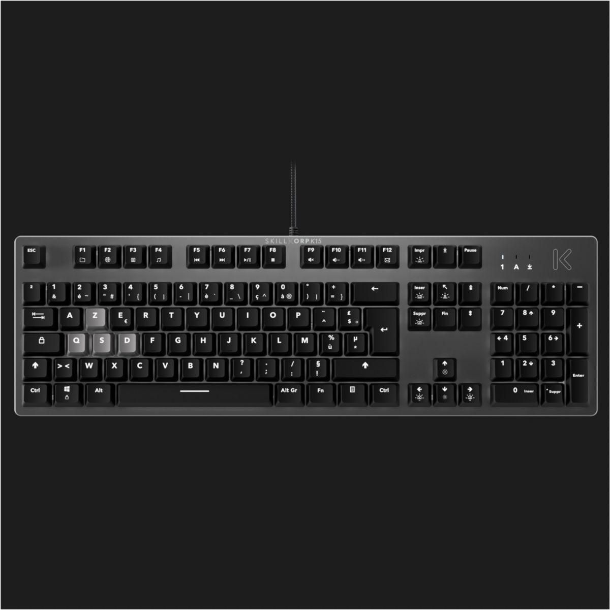 SKILLKORP Clavier gamer K15 NOIR Progress