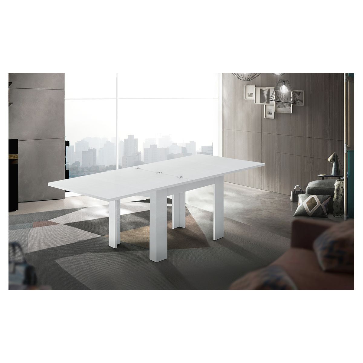 Table de séjour salle à manger extensible L90-180cm OSTUNI