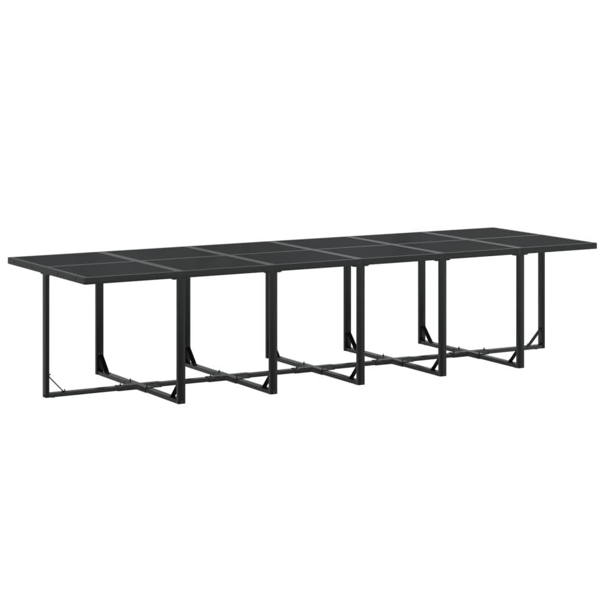 Voir la diapositive 3 : VIDAXL Ensemble a manger de jardin 13 pcs noir textilene