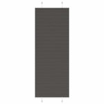 VIDAXL Store plisse noir 70x200 cm largeur du tissu 69,4 cm polyester