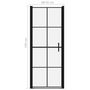Voir la diapositive 6 : VIDAXL Porte de douche verre trempe 91x195 cm noir
