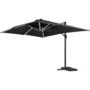 Voir la diapositive 3 : Habitat et Jardin Parasol jardin déporté led alu  Sun 3 Luxe  3 x 3 m - Noir