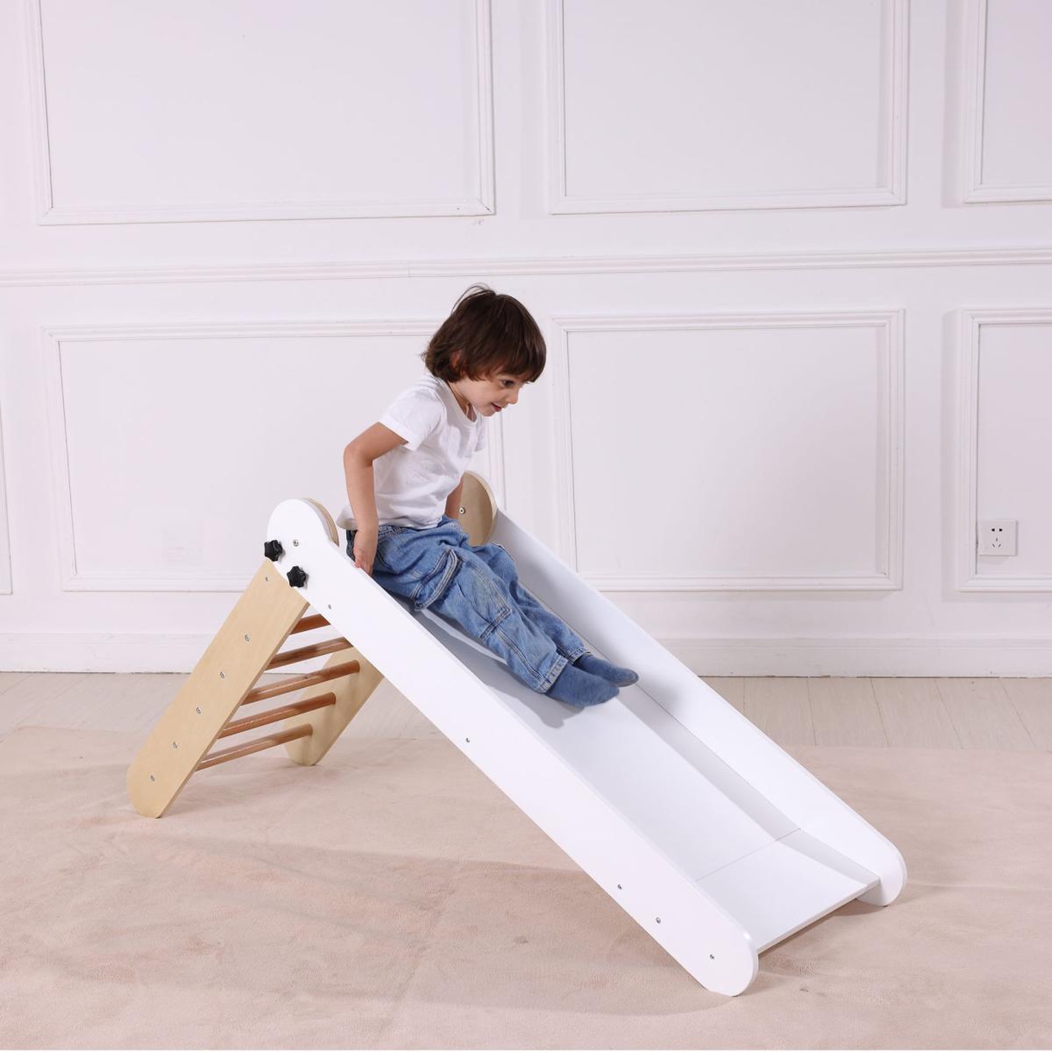 Voir la diapositive 2 : Axi House Toboggan pliable Bobbie blanc