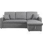 Voir la diapositive 4 : Habitat et Jardin Canapé d'angle convertible/ réversible avec coffre  Alain II  - 3 places - Gris clair