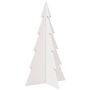Voir la diapositive 2 : VIDAXL Arbre de Noël en bois pour décoration blanc 80 cm pin massif
