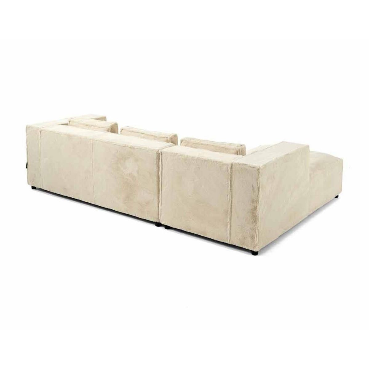 LISA DESIGN Stella - canapé d'angle gauche - 4 places - en fausse fourrure