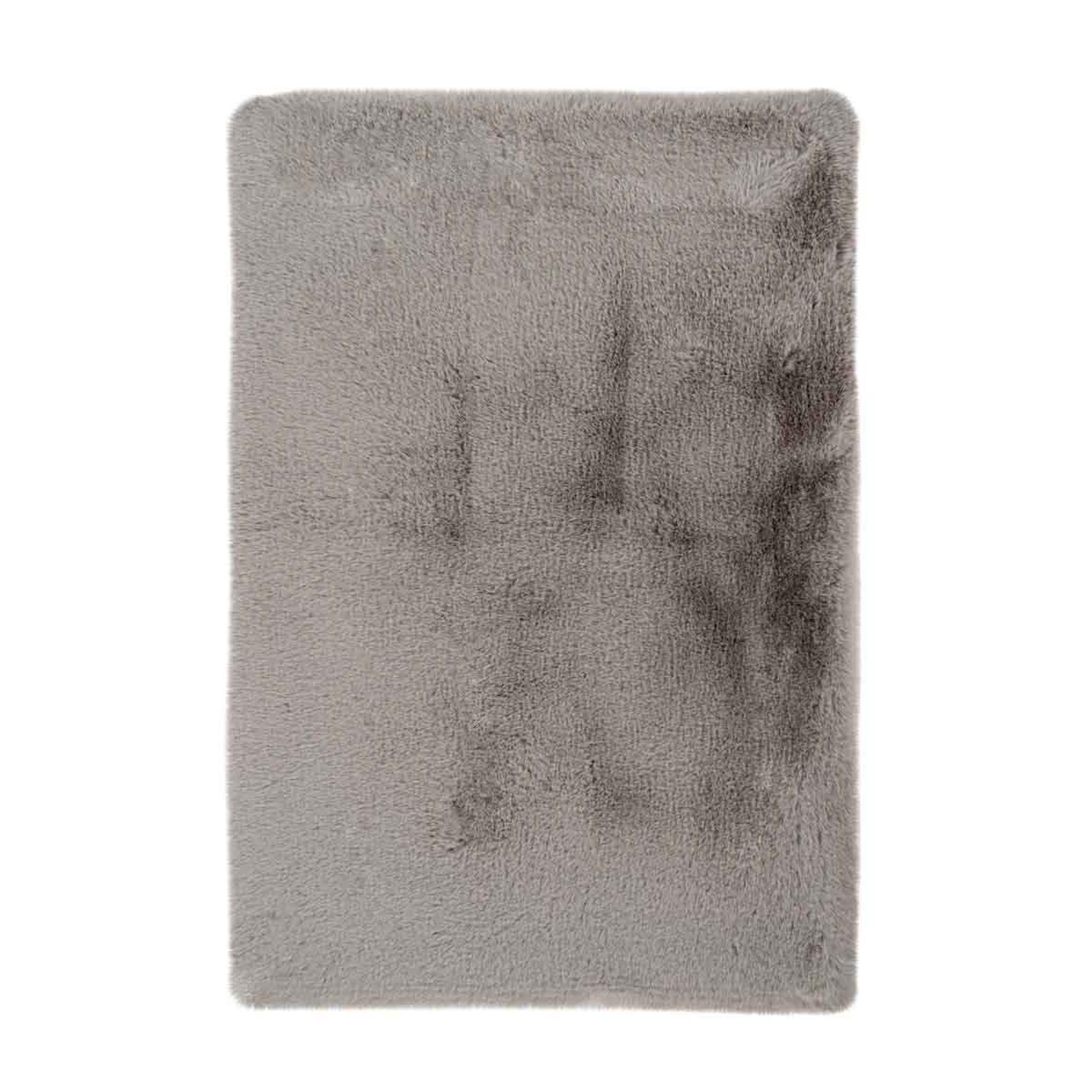 Voir la diapositive 1 : Paris Prix Tapis de Bain Doux Antidérapant  Rabbit  Gris Clair