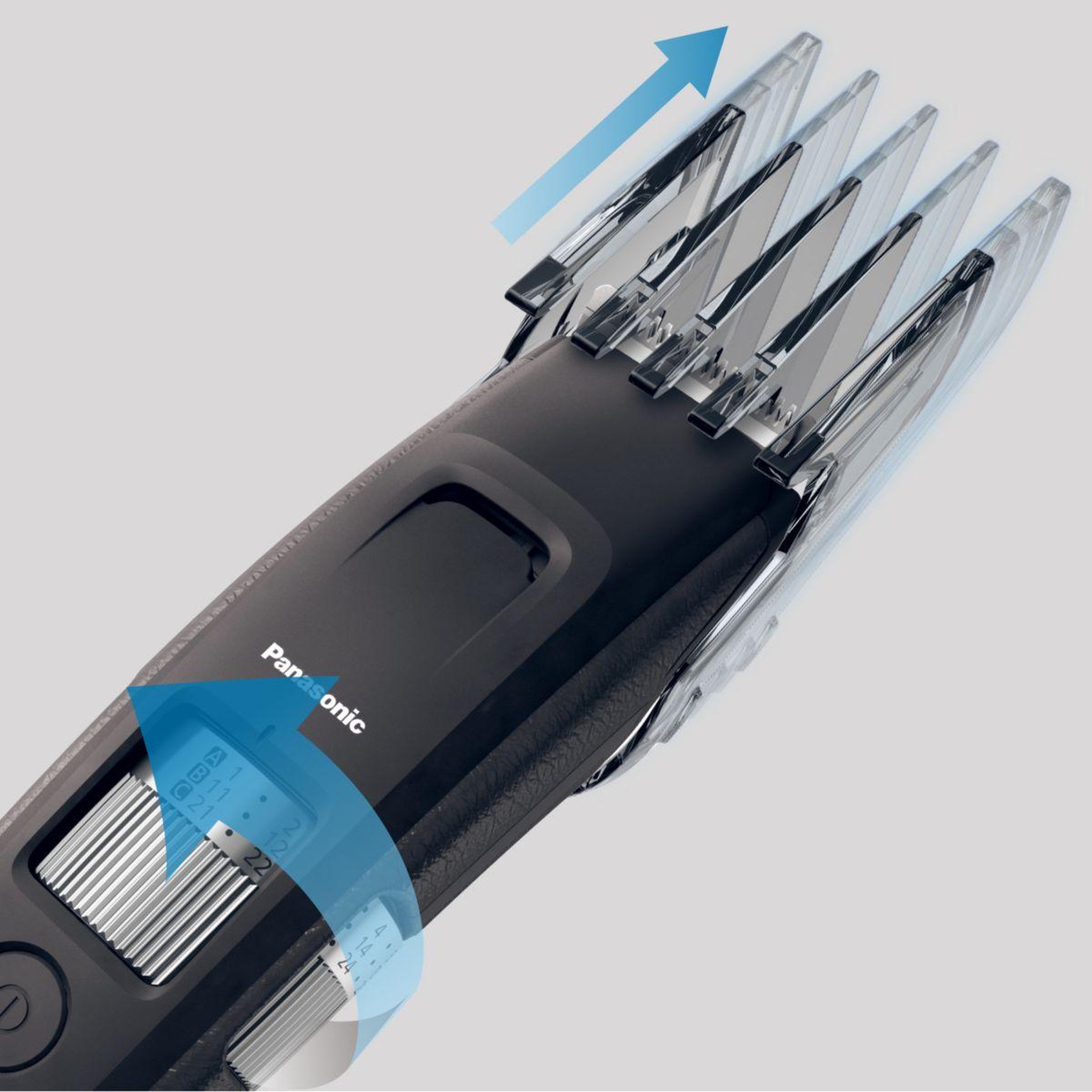 Voir la diapositive 3 : PANASONIC Tondeuse barbe er-gb96-k503, molette réglable, 58 hauteurs de coupe, précision 0,5 mm, autonomie 50 mn
