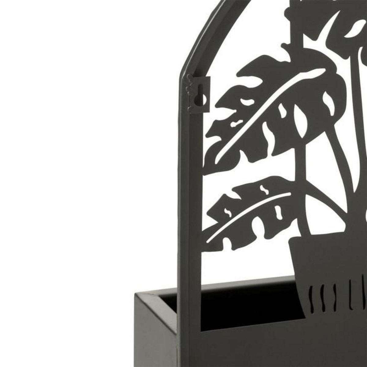 Paris Prix Jardinière Murale en Métal  Chat  50cm Noir