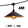 Voir la diapositive 1 : Lumisky Guirlande lumineuse VINTY Noir Acier 6M