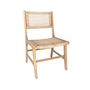 Voir la diapositive 3 : SWEEEK Lot de 4 chaises de jardin Ocara. cannage et bois. L 61 x 51 x 85cm