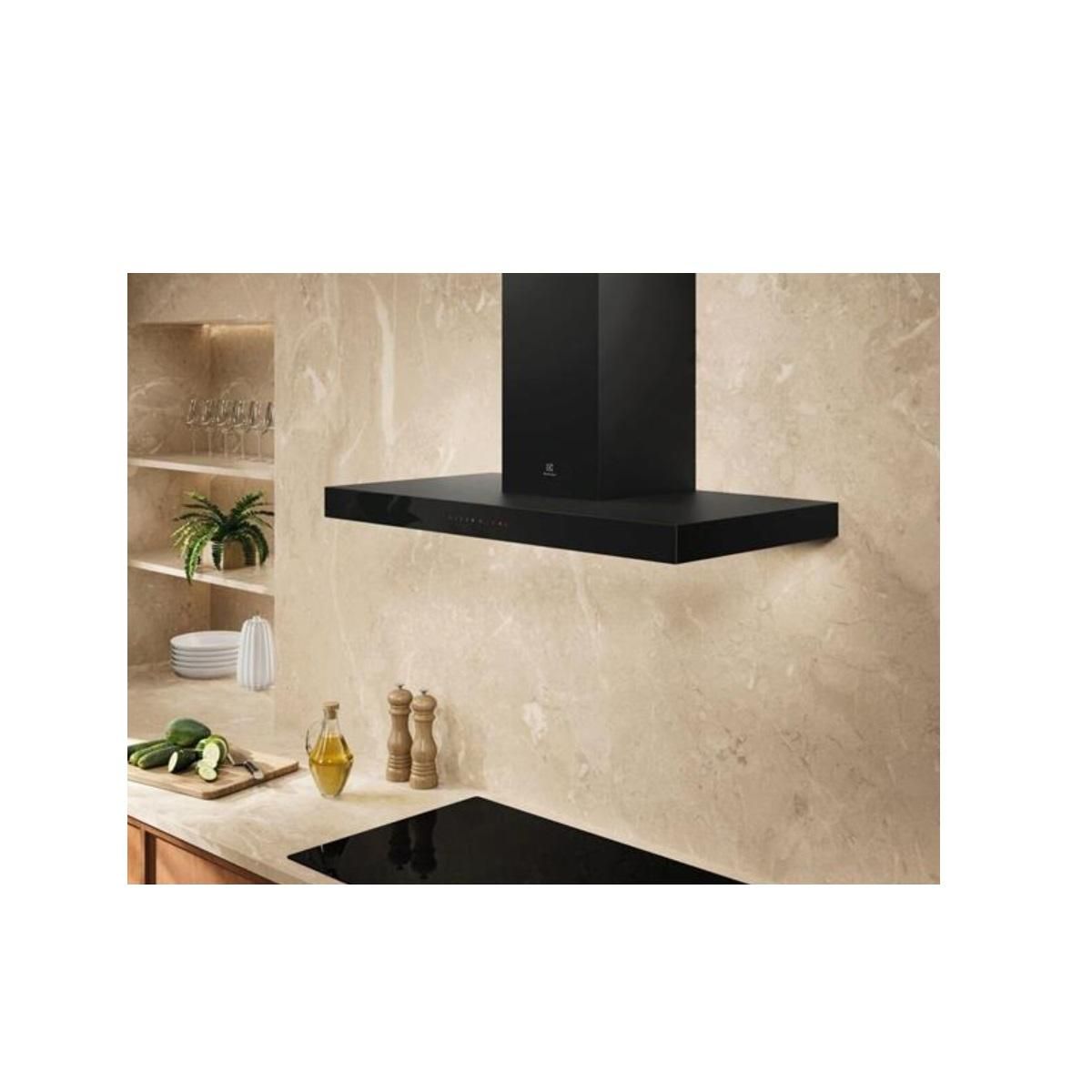 ELECTROLUX Hotte décorative murale 90cm 515m3/h noir - LFT819K