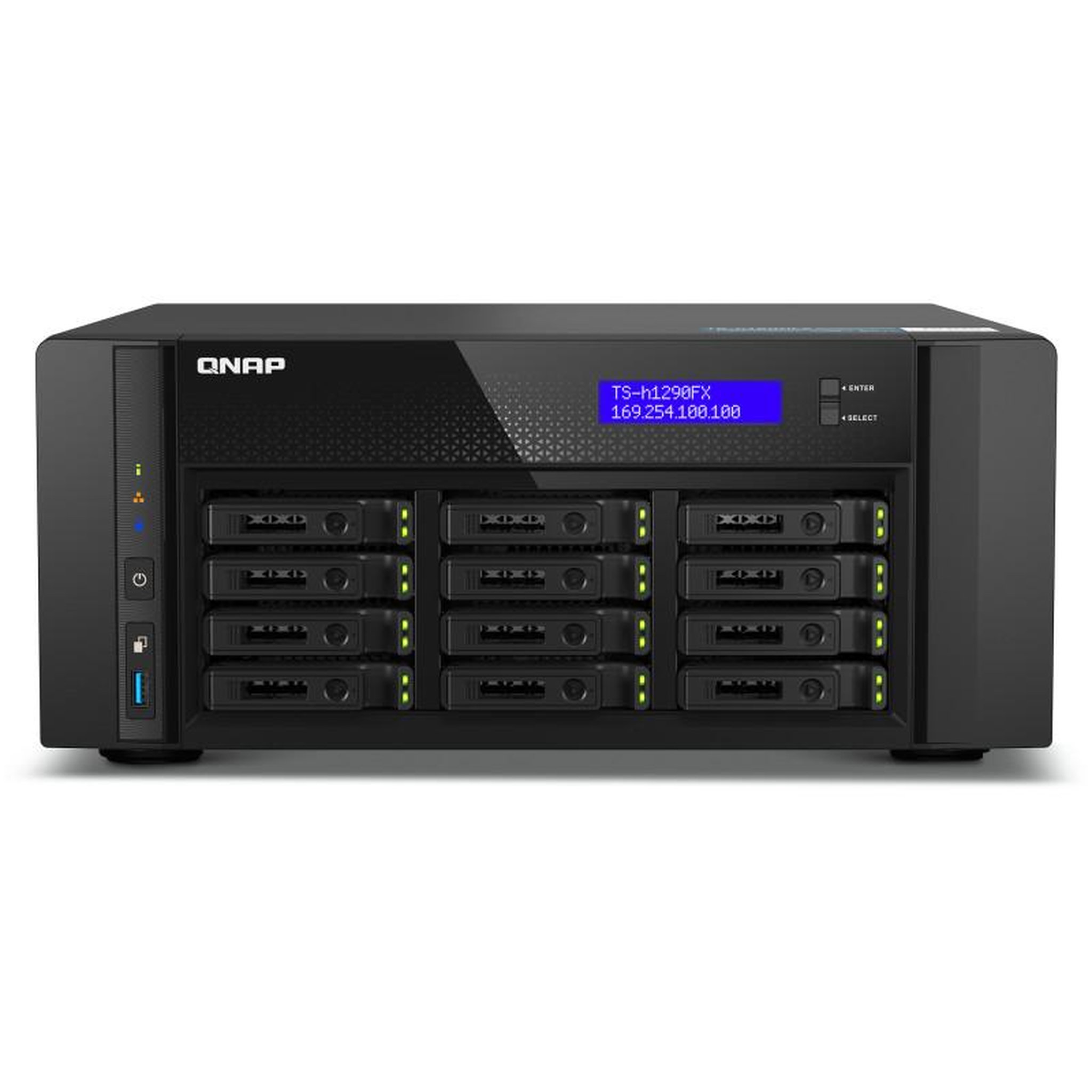 Qnap QNAP TS-h1290FX – NAS flash NVMe 12 baies ultra performant