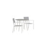 Voir la diapositive 3 : Paris Prix Ensemble Table de Jardin & 2 Chaises  Break & Copacabana  90cm Gris