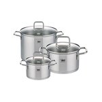 ELO Set de 3 faitouts en inox 16 cm 20 cm et 26 cm Elo Citrin