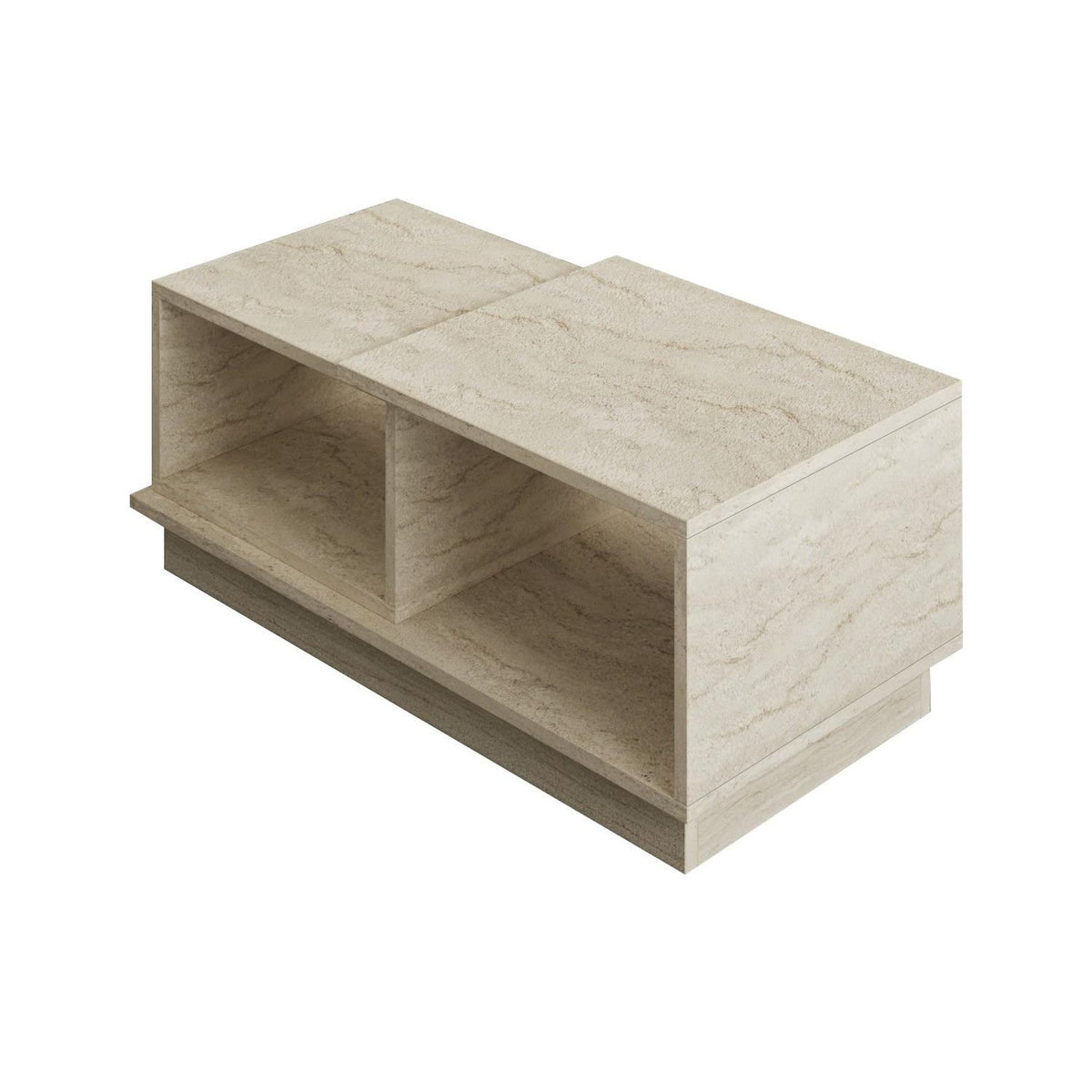 Habitat et Jardin Table basse en bois  Consept  90 x 45 x 36 cm - Travertin