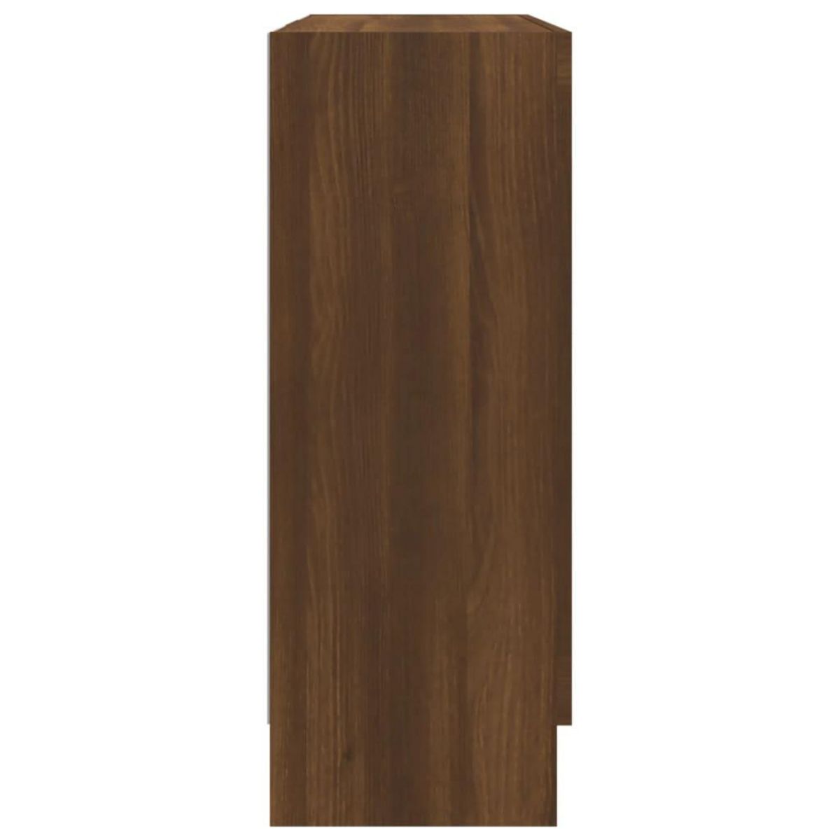VIDAXL Armoire a vitrine Chene marron 82,5x30,5x80cm Bois d'ingenierie
