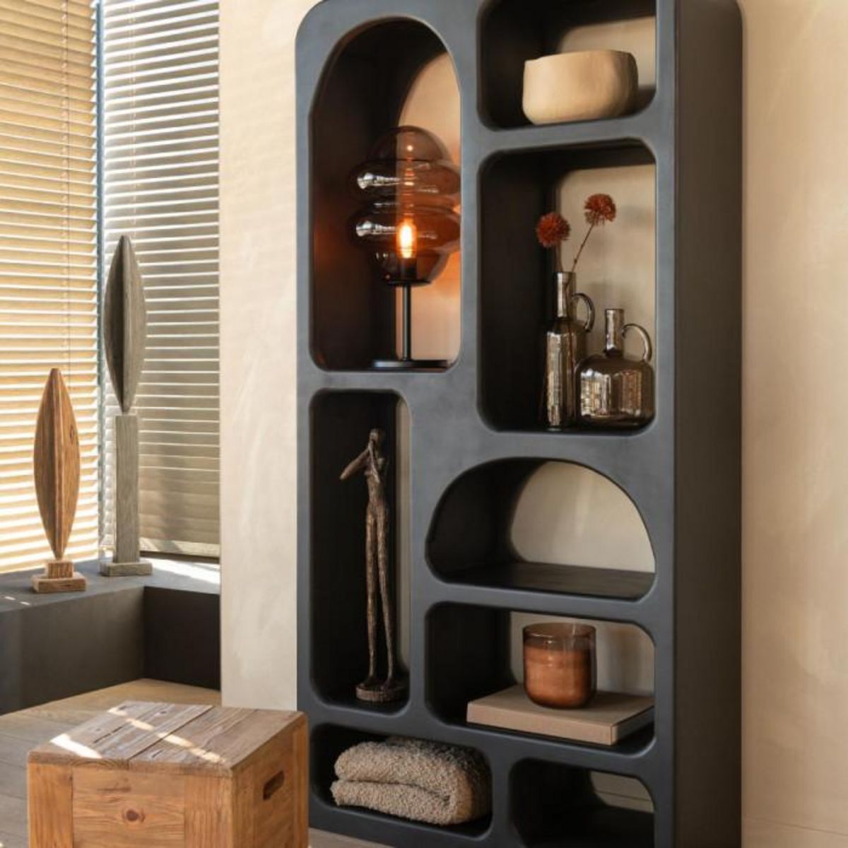 Paris Prix Vase Design Anse  Blognac  24cm Gris