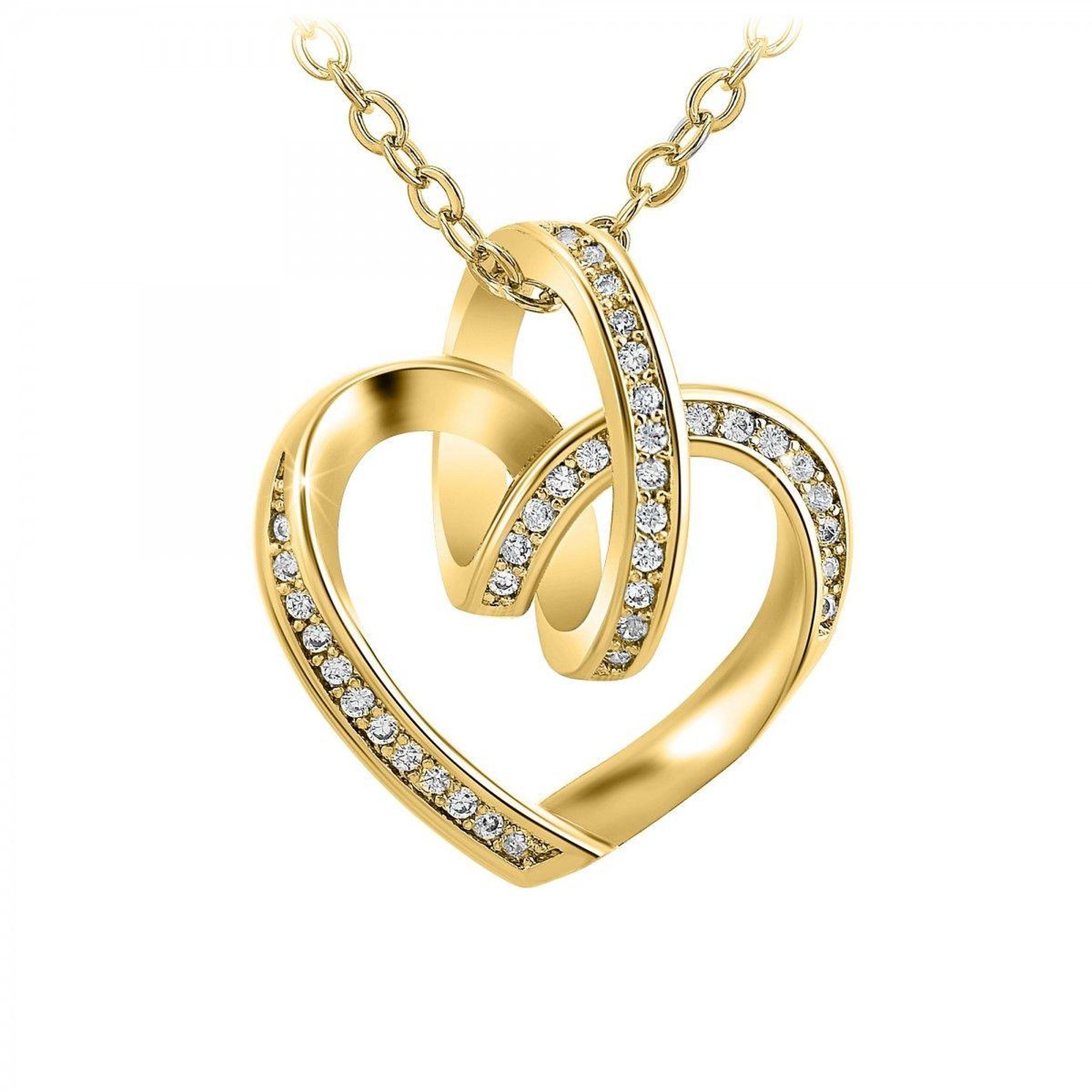 Voir la diapositive 1 : SC BOHEME Collier coeur SC Bohème orné de Zirconium