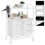 IDIMEX Caisson sur roulettes MARITA, 6 + 3 tiroirs, chromé