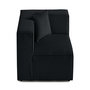 Voir la diapositive 1 : LISA DESIGN Arty - module d'assise d'angle réversible - en velours côtelé