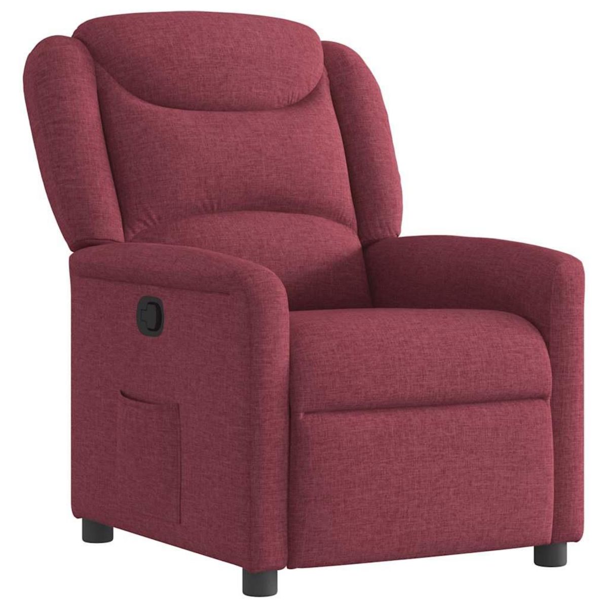 VIDAXL Fauteuil inclinable Rouge bordeaux Tissu