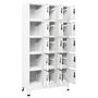 Voir la diapositive 3 : VIDAXL Armoire a casiers Blanc 90x40x180 cm Acier