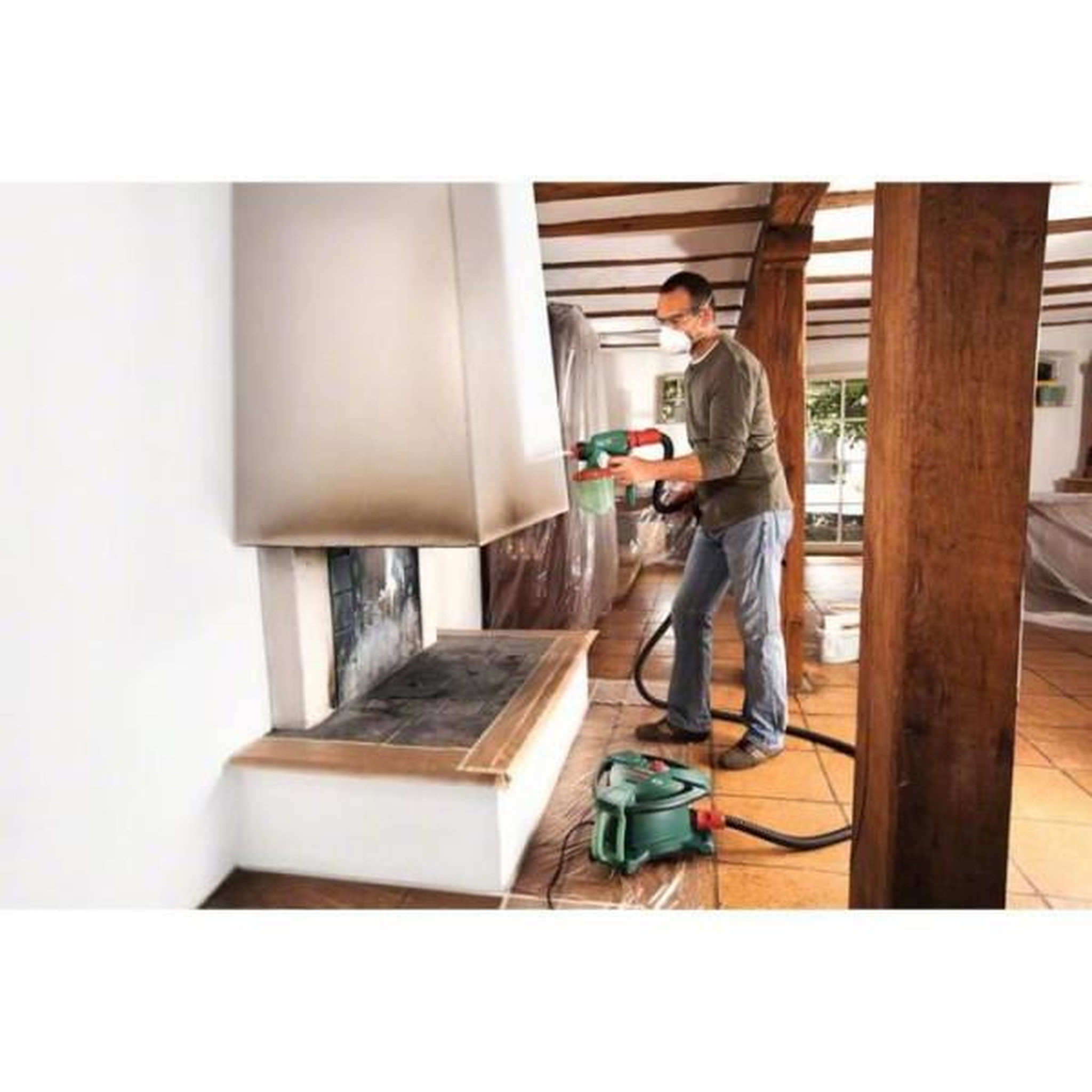 Voir la diapositive 5 : BOSCH Pistolet a peinture Bosch - PFS 5000 E - Basse pression - 1200 W - 3 buses
