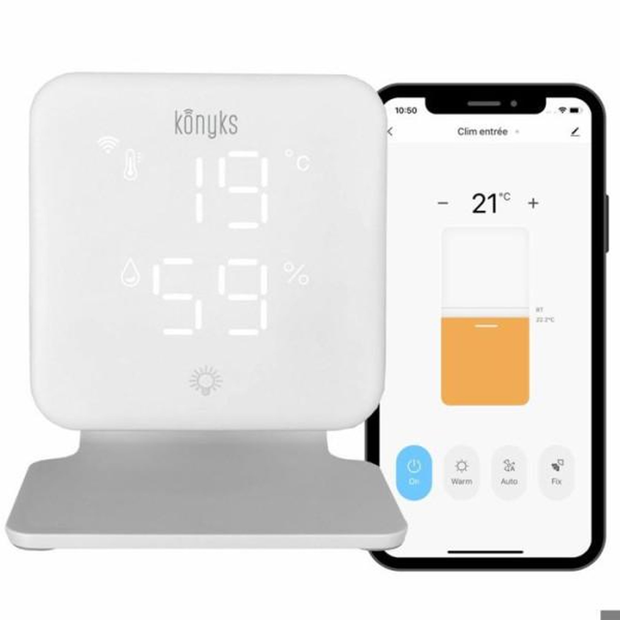 KONYKS Thermostat wi-fi pour pompes a chaleur et climatiseurs