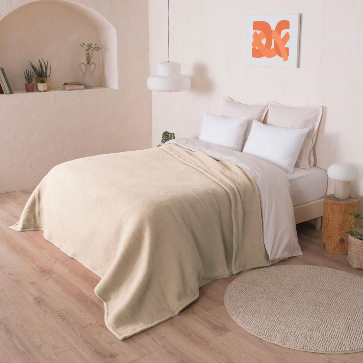 DODO Couverture Chamonix Naturel