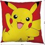 Voir la diapositive 4 : Pokemon Coussin double face - Carré - POKEMON - Pikachu et Carapuce - Microfibre - 40 x 40 cm