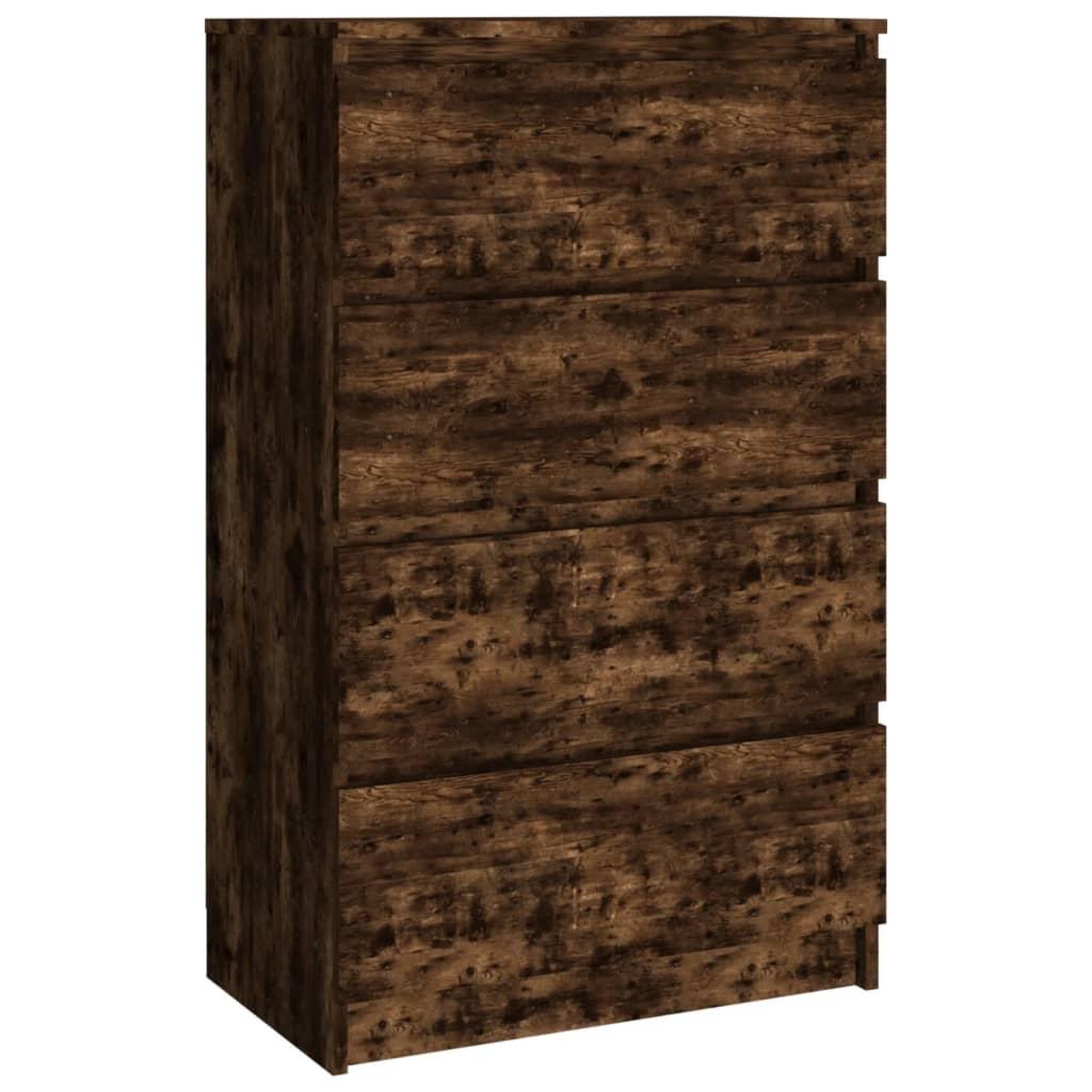 Voir la diapositive 2 : VIDAXL Buffet Chene fume 60x35x98,5 cm Bois d'ingenierie
