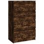 Voir la diapositive 2 : VIDAXL Buffet Chene fume 60x35x98,5 cm Bois d'ingenierie