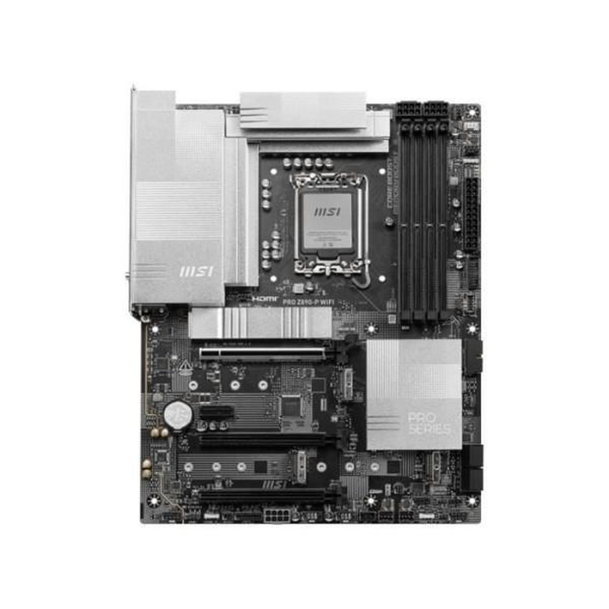 Voir la diapositive 2 : MSI Carte mere - MSI - PRO Z890-P WIFI - Wi-Fi 7, 5G LAN, Thunderbolt 4, PCIe 5.0, argentée
