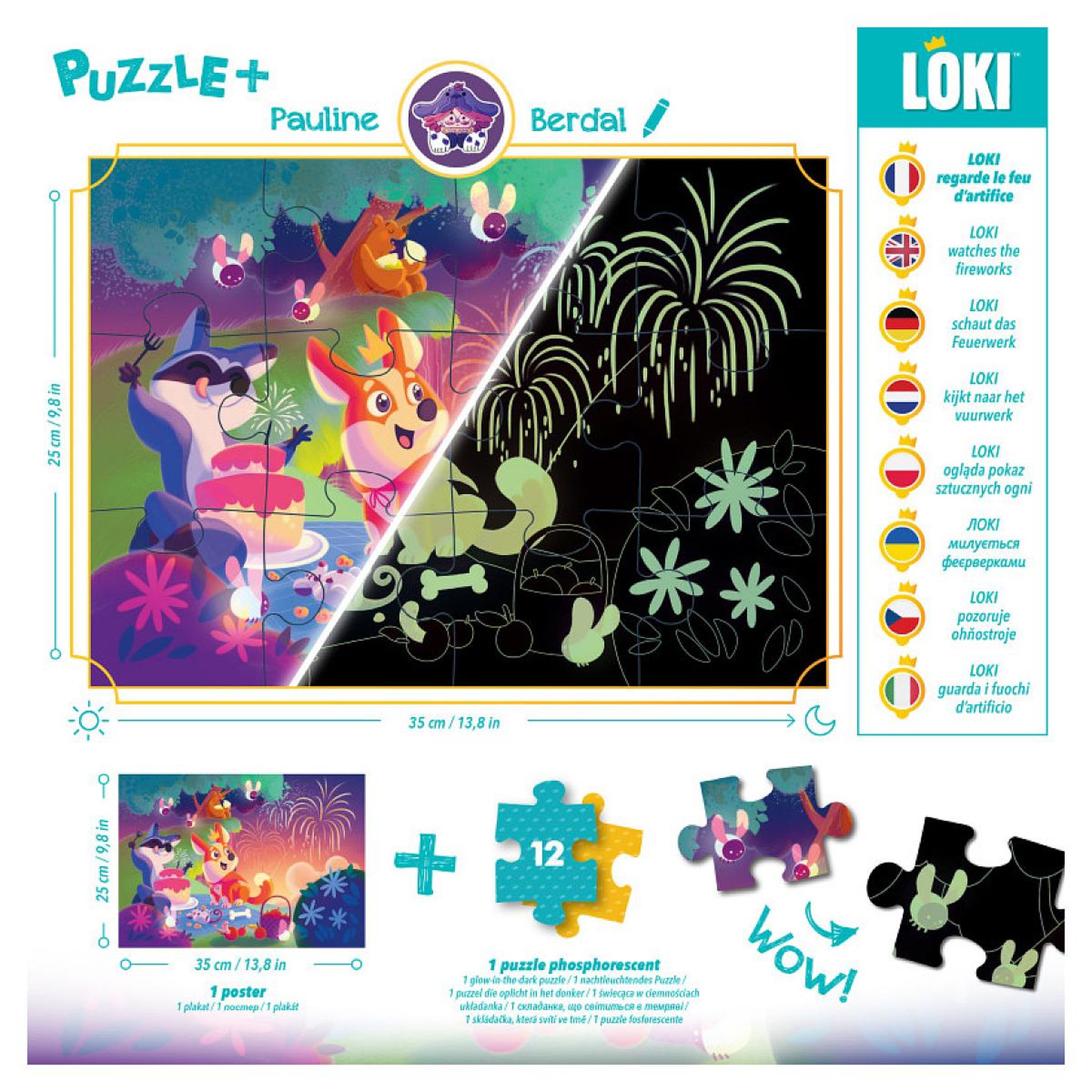 Voir la diapositive 2 : Iello Puzzle+ : LOKI regarde le Feu d'Artifice