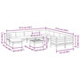 Voir la diapositive 6 : VIDAXL Salon de jardin avec coussins 12 pcs bois massif sapin douglas