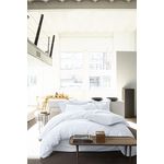 BATON ROUGE Housse de couette 100% percale de coton. Coloris disponibles : Jaune, Gris, Blanc, Beige, Bleu, Rose