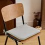 Voir la diapositive 4 : ATMOSPHERA Galette de Chaise Uni  Lilou  38x38cm Vert Céladon