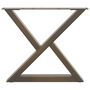 Voir la diapositive 5 : VIDAXL Pieds de table basse 2pcs acier naturel 50x(42-43,3)cm