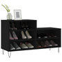 Voir la diapositive 3 : VIDAXL Armoire a chaussures Noir 102x36x60 cm Bois d'ingenierie
