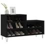 Voir la diapositive 3 : VIDAXL Armoire a chaussures Noir 102x36x60 cm Bois d'ingenierie