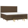 Voir la diapositive 3 : VIDAXL Sommier a lattes de lit avec matelas Marron fonce 200x200 cm