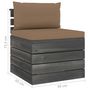 Voir la diapositive 6 : VIDAXL Salon palette de jardin 6 pcs avec coussins Bois de pin massif