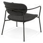 Voir la diapositive 4 : Paris Prix Fauteuil Vintage Design  Amelia  71cm Gris Foncé