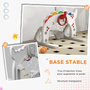 Voir la diapositive 6 : HOMCOM Panier de basketball enfant but de foot jeu de golf lancer d'anneaux et balle 5 en 1 HDPE bleu blanc gris