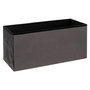 Voir la diapositive 2 :  Pouf & Coffre de Rangement  Velours  76cm Gris