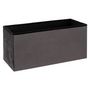 Voir la diapositive 2 :  Pouf & Coffre de Rangement  Velours  76cm Gris
