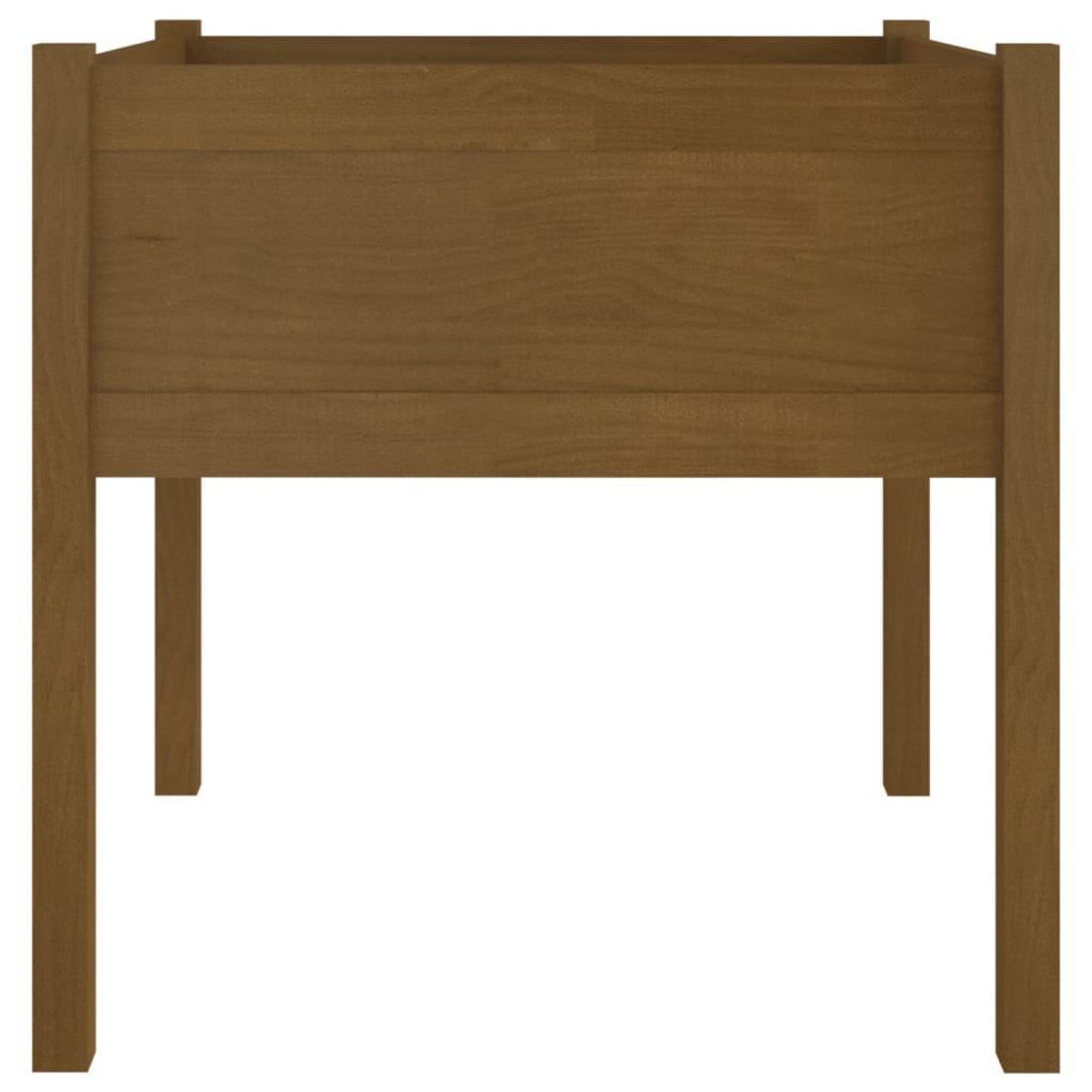 VIDAXL Jardiniere d'exterieur Marron miel 70x70x70 cm Pin massif