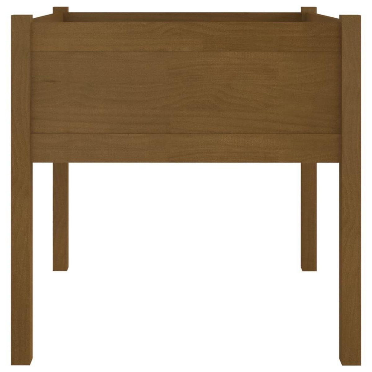 VIDAXL Jardiniere d'exterieur Marron miel 70x70x70 cm Pin massif